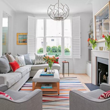 كيفية تصميم غرفة المعيشة - من اختيار اللون والأرضيات إلى التصميم