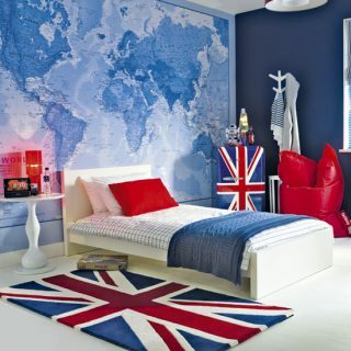Υπνοδωμάτιο αγοριού με θέμα τη Βρετανία | Ιδέες για υπνοδωμάτιο αγοριού | Εικόνα | Housetohome.co.uk