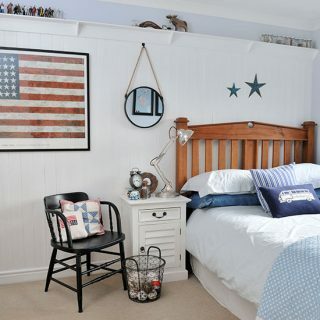Vita och ljusblå pojkar sovrum | Barnrum dekorera | Perfekt hem | Housetohome.co.uk