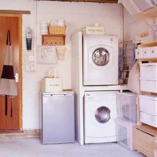 Garāžas saimniecības telpa | Veļas mazgātava | Veļas mazgājamā mašīna | Attēls | Housetohome.co.uk