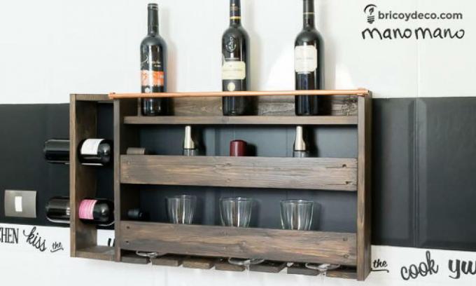Как сделать винный шкаф из поддонов в деревенском стиле всего за 30 фунтов стерлингов