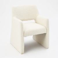 Cream Robust Frame Boucle Chair | £179,99 hos TK Maxx