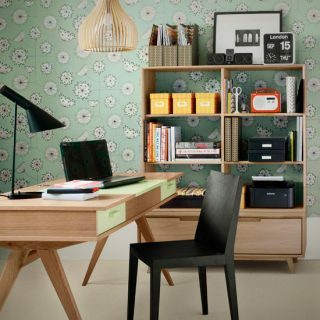 Retro domáca kancelária | Myšlienka domácej kancelárie | Domáca kancelária | Obrázok | Housetohome