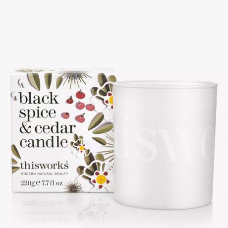 This Works Black Spice & Cedar Scented Candle