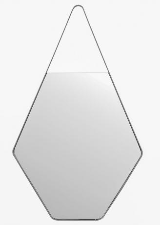 Veľmi jednoduché škandinávske zrkadlo s piatimi kľúčmi