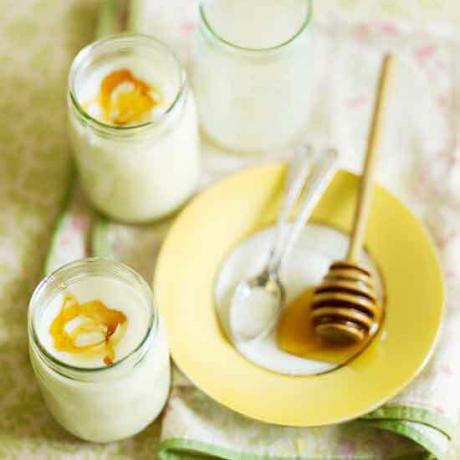 Yoghurt buatan sendiri dengan madu