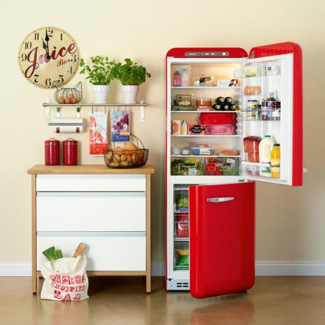 отворен хладилник-храна-прясно