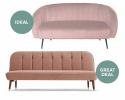 Ideal v Great Deal-költhet vagy spórolhat egy pirosító rózsaszín, Deco stílusú nappaliban