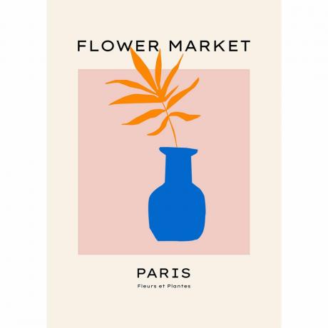 Mercato dei fiori di Parigi stampa Ink & Drop