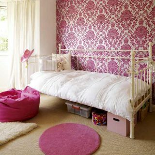 Destul de frumos în camera copiilor roz | Camere pentru copii | Tapet | Imagine | Casă