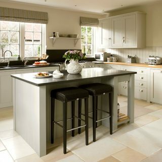 Gråt køkken i Shaker -stil | Ideer til køkkenindretning | 25 smukke hjem | FOTOGALLERI | Housetohome.co.uk