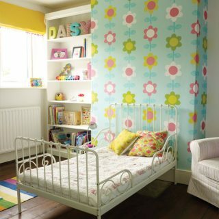Современная цветочная спальня девушки | Идеи украшения детской комнаты | Детская комната | Стиль дома | ИЗОБРАЖЕНИЕ | Housetohome.co.uk