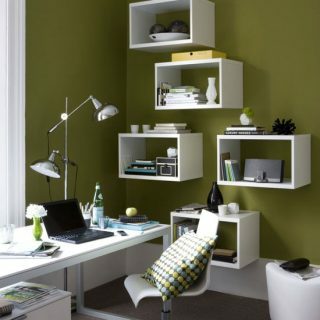 Moderne grønt hjemmekontor | Kontormøbler | Dekorer ideer | Bilde | Huset