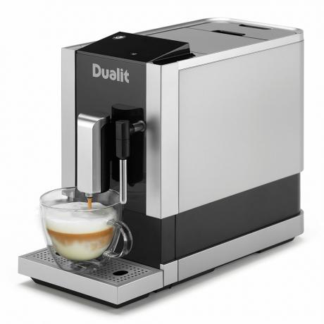 Geriausias pupelių-puodelių kavos aparatas-„Dualit“