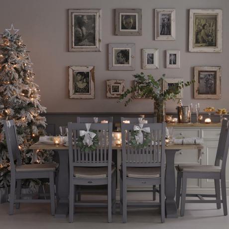 क्रिसमस डाइनिंग रूम के विचार क्रिसमस डिनर में फलने-फूलने के लिए