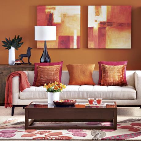 Orangefarbenes Dekor zu Hause: 6 Möglichkeiten, einem Raum eine spritzige Orange zu verleihen