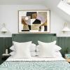 10 Tipps, um über dem Bett zu dekorieren und einen Blickfang zu schaffen