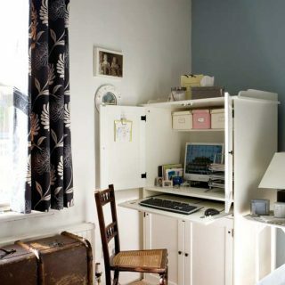 Kompaktná domáca kancelária | Kancelársky nábytok | Nápady na dekoráciu | Obrázok | Housetohome