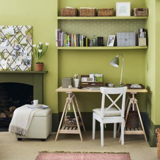 Oficina en casa verde | Oficina en casa | Ideas de diseño | Imagen | Casa a casa