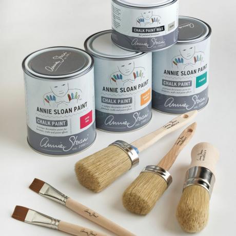 Три тонких фарби Annie Slone за допомогою трьох дерев’яних пензликів