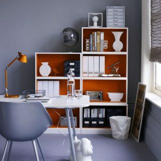 Поразително място за съхранение в домашния офис | Идеи за домашен офис | Идеи за домашен офис | Изображение | Къща за дома