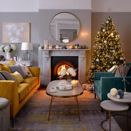 Weihnachts-Wohnzimmer-Dekoration-Ideen
