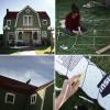 Konstnären skapar ett gigantiskt pepparkakshus ur sitt hem