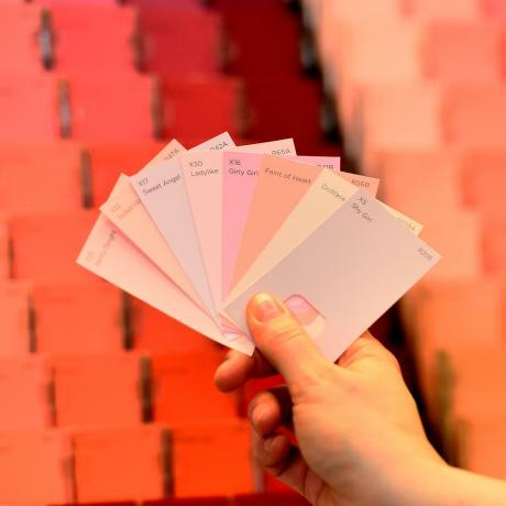 Farba Valspar zmienia swoje płciowe nazwy różowego koloru