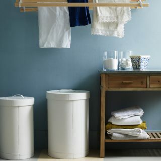 青い洗濯室| モダンな装飾のアイデア| ホームズ＆ガーデンズ| Housetohome.co.uk