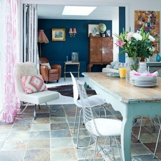 Blå och vit matsal | Matsal dekorera | Stil hemma | Housetohome.co.uk