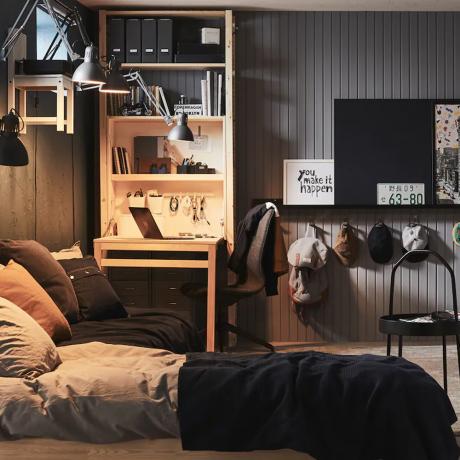 Slaapkamerideeën voor tienerjongens - ruimtes die jonge volwassenen zullen goedkeuren