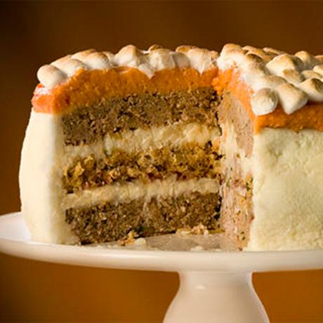 No, gracias: el pastel de pavo de Acción de Gracias, con capas de puré de pavo, papa y camote, coronado con malvavisco tostado chow.com 