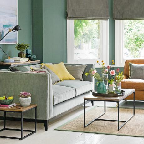 Zelené nápady do obývacího pokoje pro uklidňující prostory inspirované přírodou