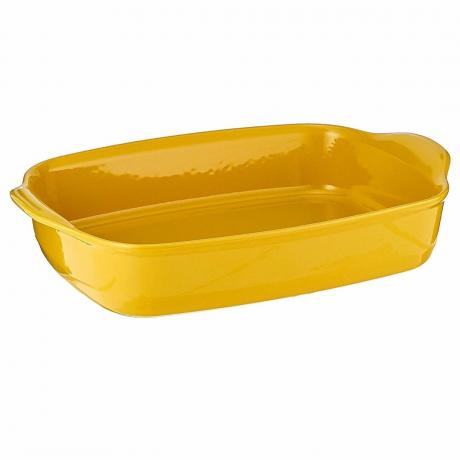 黄色のグラタン皿