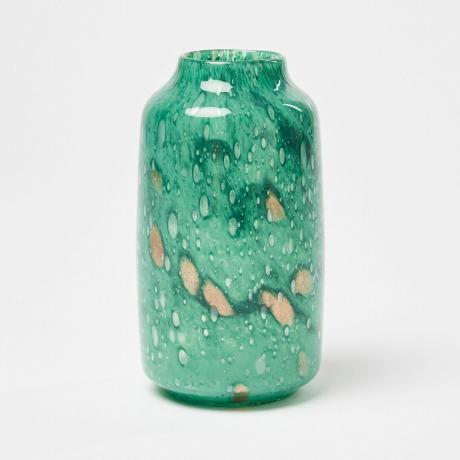 أوليفر بوناس مزهرية زجاجية خضراء لامعة