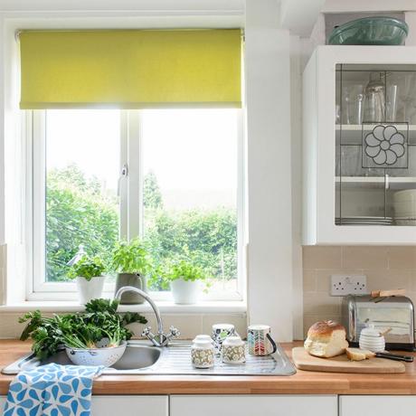Yeşil mutfak perdeli stor perde ölçüsü nasıl alınır?
