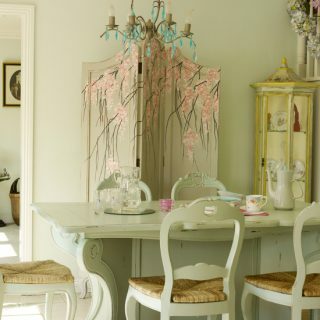 Salle à manger champêtre vintage | Idées de décoration champêtre contemporaines | Style à la maison | De maison à maison