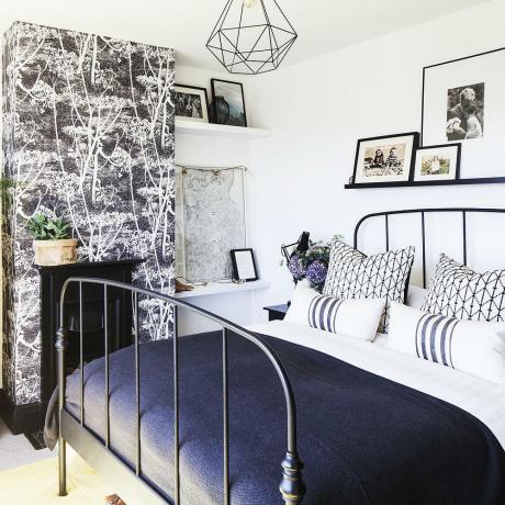 ideas para dormitorios en blanco y negro 7
