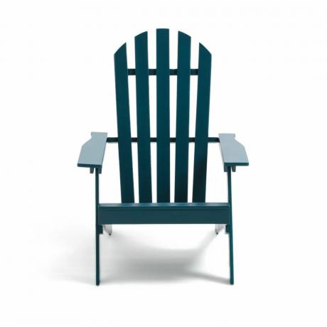 En grøn adirondack stol