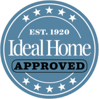 Ihanteellinen kotiin hyväksytty logomerkki
