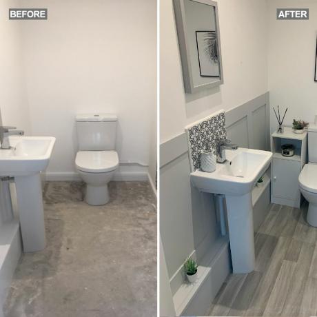 Це оновлення ванної кімнати з сірих панелей коштувало неймовірних 8 фунтів стерлінгів