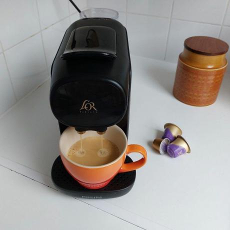 מכונת קפה בריסטה ל'אור עם שתי פיות